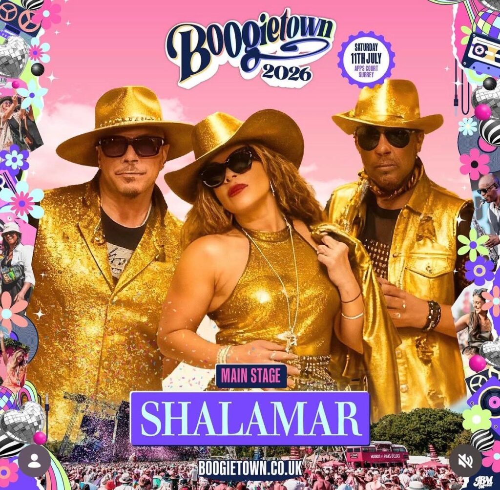 Lauraine McIntosh backing vocalist for Shalamar at Boogietown Festival on 11th July 2026
